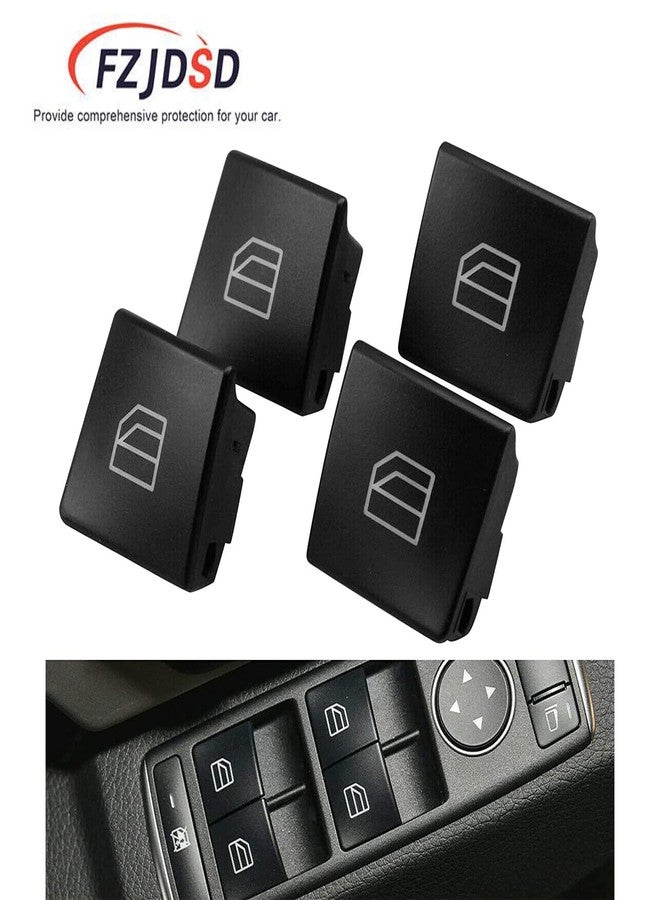 FZJDSD 4PCS Driver Side Car Power Window Master Switch Repair Button Cap Cover A2049055402 Compatible with Mercedes-Benz E-Class E200 E220 E250 E300 C-Class C180 C200 C220 2009-2016 2518300290 - Image 4